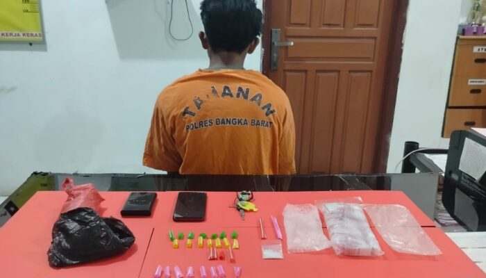 Hendak Ambil Paket Sabu, Pria di Mentok Diringkus Polisi