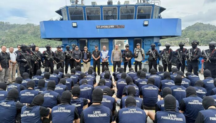 60 Narapidana Asal Bangka Belitung Dipindahkan ke Nusakambangan
