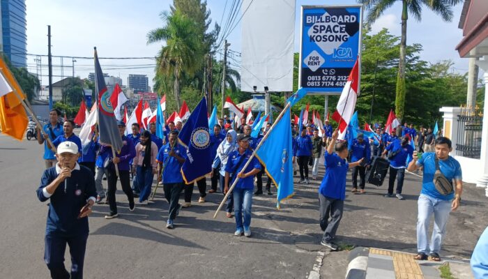 Begini Sikap Serikat Buruh Babel saat Gelar Apel Kebangsaan