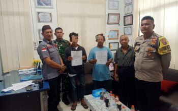 Perdamaian warga Desa Sekar Biru. Foto: Ist/Humas Polres Babar.
