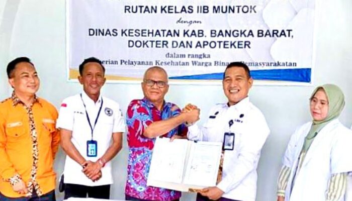 Dinkes dan Rutan Mentok Kerjasama Pelayanan Kesehatan Warga Binaan