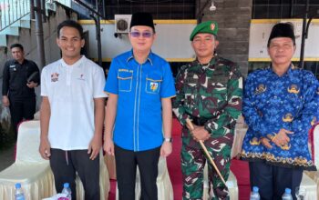 Bupati Markus bersama Dandim 0431, Kadispora dan Peraih Emas Cabor Tinju Porprov 2023. Foto: Rizki Ramadhani.