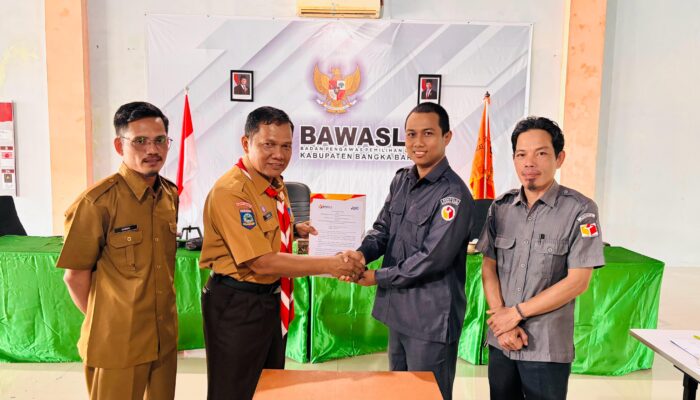 Bawaslu Bangka Barat dan Pramuka Sepakat Perkuat Pengawasan Partisipatif Pemilu
