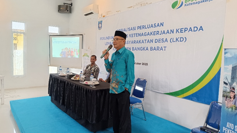 Yus Derahman di acara BPJS. Foto: Rizki Ramadhani.