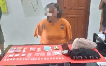 Wanita di Mentok Dibekuk Tim Hantu Gegara Sabu. Foto: Ist