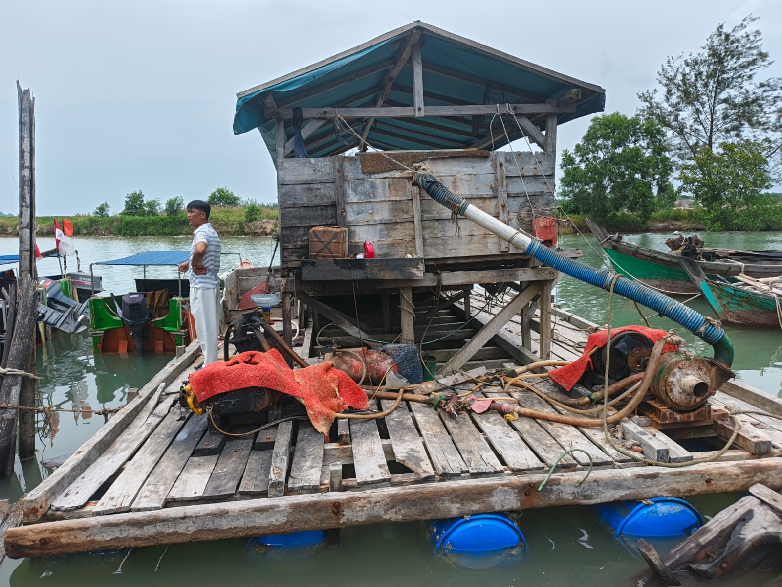 Barang bukti yang diamankan polisi. Foto: Rizki Ramadhani.