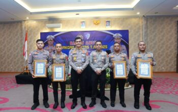Dirlantas Polda Babel dapat penghargaan. Foto: Humas.