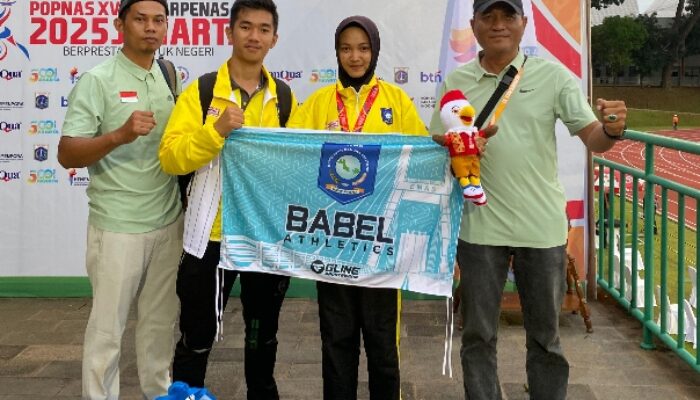 Atlet Lompat Jauh Bangka Barat Juara Ketiga di Popnas Jakarta 2025