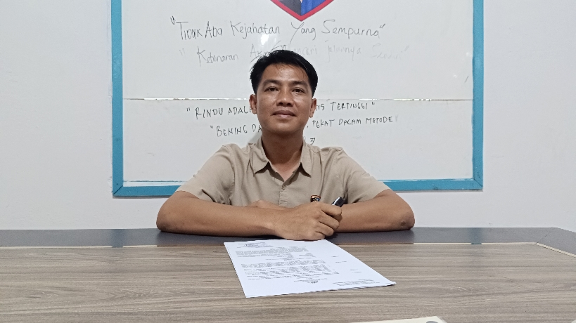 Kanit Gakkum Satpolairud Polres Bangka Barat, Ipda Niko Julianto. Foto: Rizki Ramadhani.