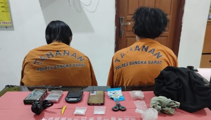 Polisi Tangkap Dua Remaja Pengedar Sabu di Mentok, Satu Pelaku Masih di Bawah Umur