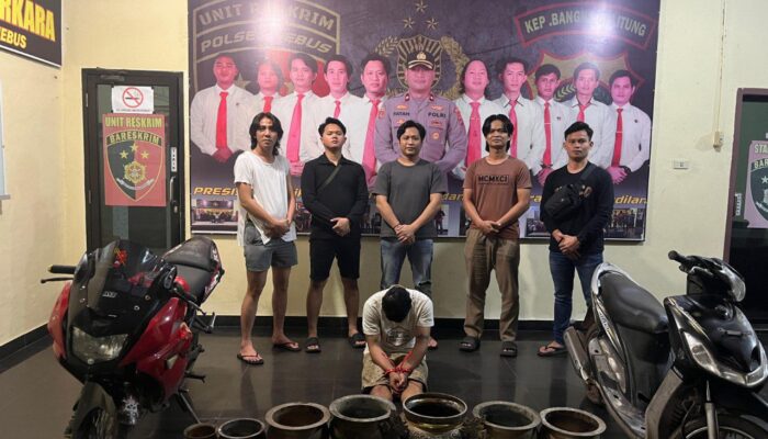 Tak Sampai 24 Jam, Pencuri Guci Kelenteng di Babar Ditangkap Polisi