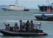 Alutsista latgab TNI di Bangka Belitung. Foto: Kemhan RI