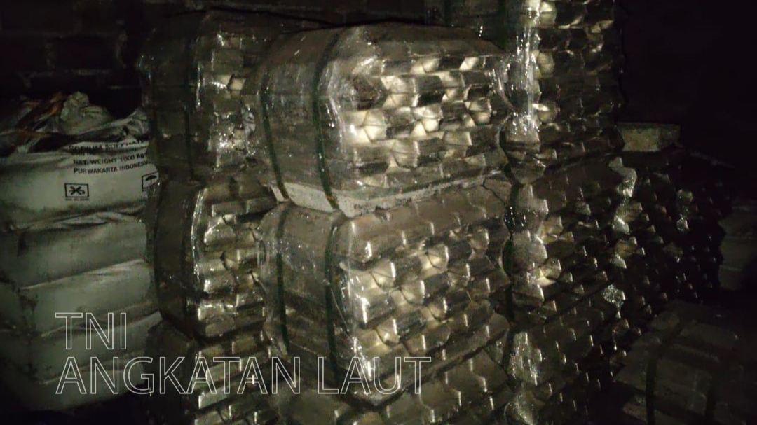 Barang bukti yang diamankan. Foto: Dok TNI AL