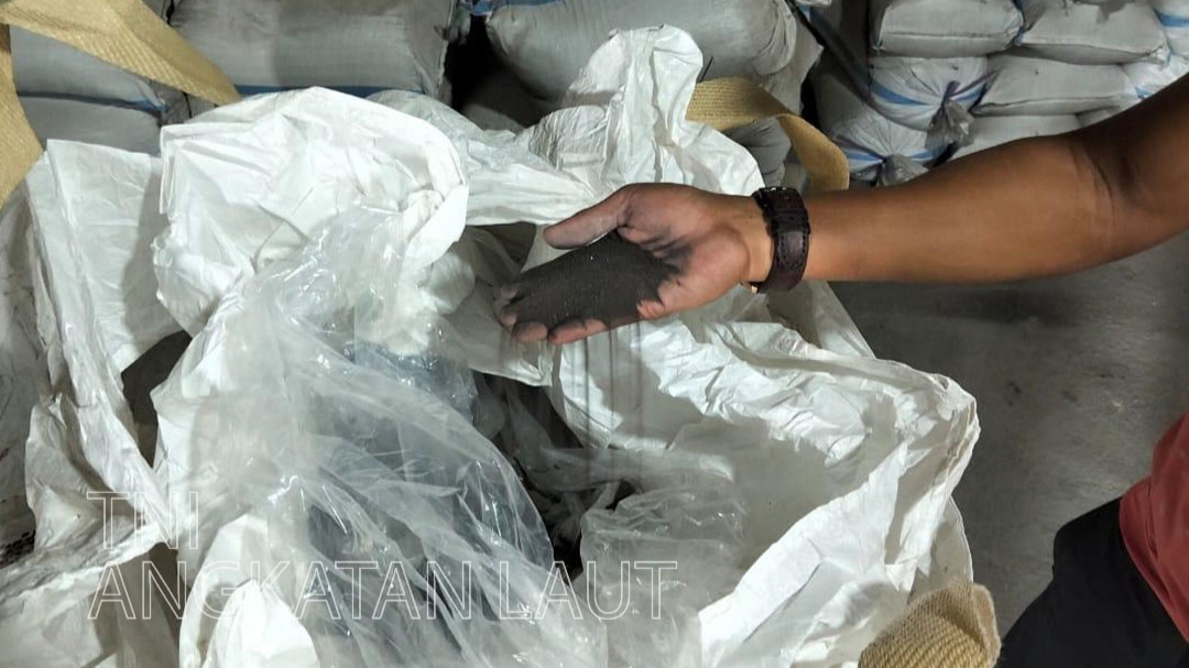 Barang bukti yang diamankan. Foto: Dok TNI AL