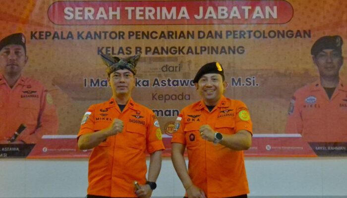 Mikel Rahman Junika Gantikan I Made Oka Sebagai Kabasarnas Pangkalpinang