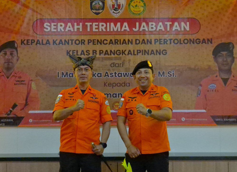 Sertijab Ka Basarnas Pangkalpinang. Foto: Istimewa.