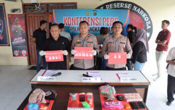 Polisi amankan 3 kasus tersangka. Foto: Ist/Humas Polres Bangka Barat.