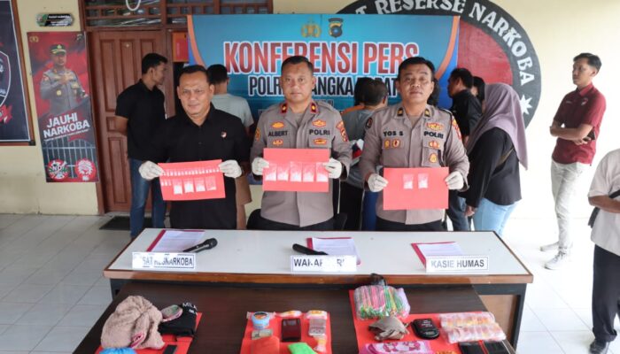 Polres Babar Bekuk 4 Tersangka Kasus Narkoba, Sita Total 103 Gram Sabu