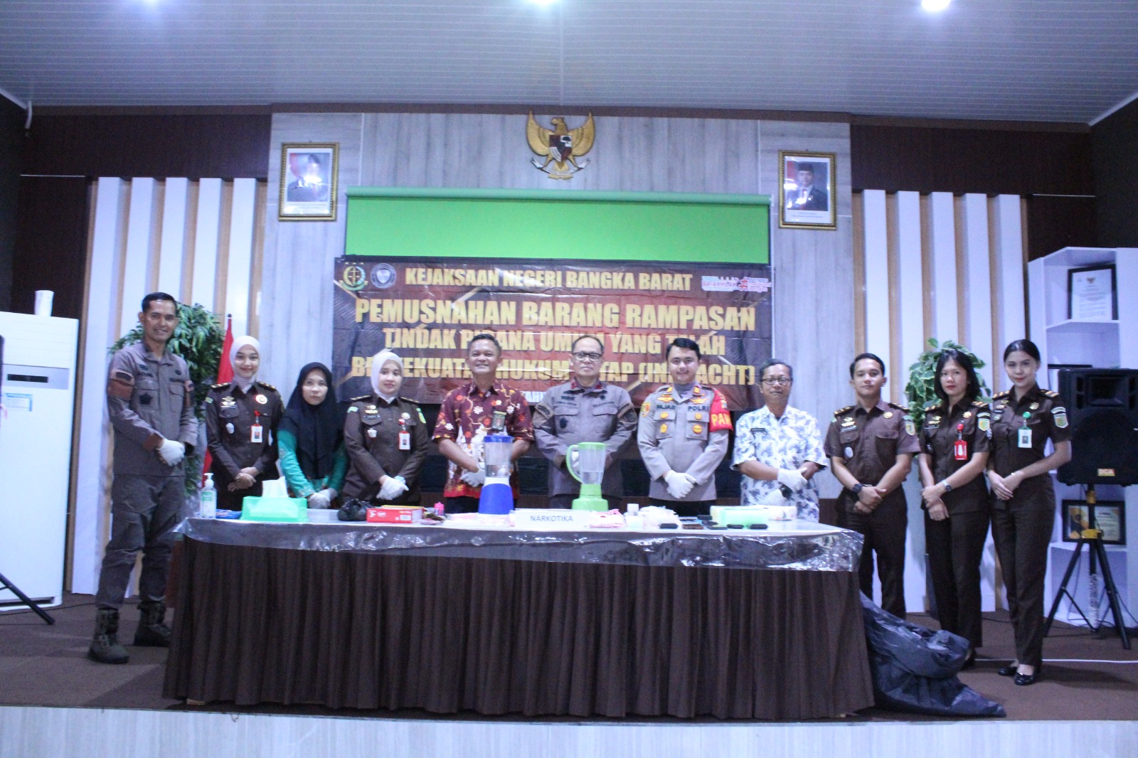 Pemusnahan barang bukti. Foto: Istimewa.