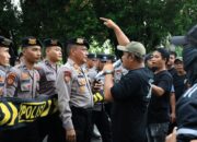 Simulasi demontrasi Polda Bangka Belitung. Foto: Humas