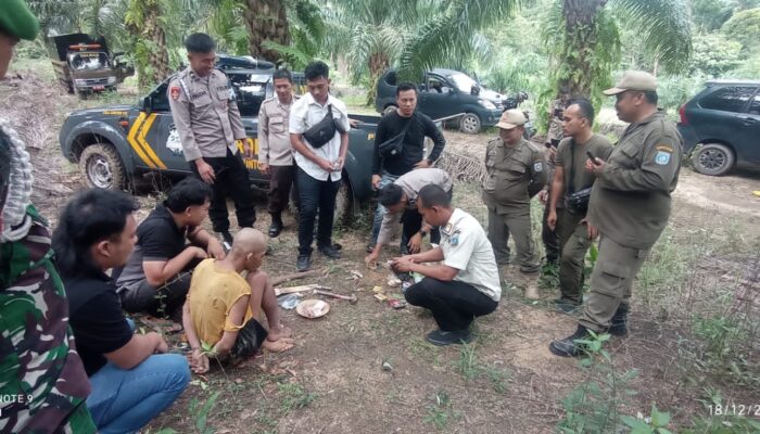 Tim Gabungan Amankan Satu Penambang Ilegal di Tahura Menumbing, Sita 30 Kilogram Timah