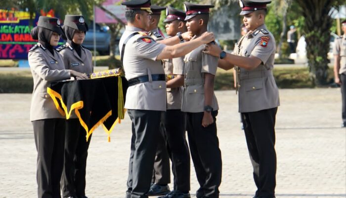 Kapolda Babel Lantik 78 Bintara Polri di SPN Lubuk Bunter