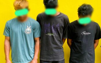 3 Tersangka diamankan polisi. Foto: Humas