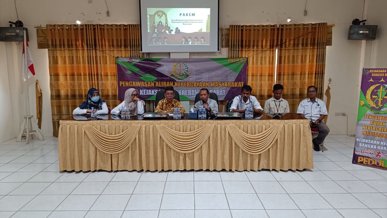 Rapat PAKEM yang dilaksanakan Kejari Bangka Barat. Foto: Rizki Ramadhani.