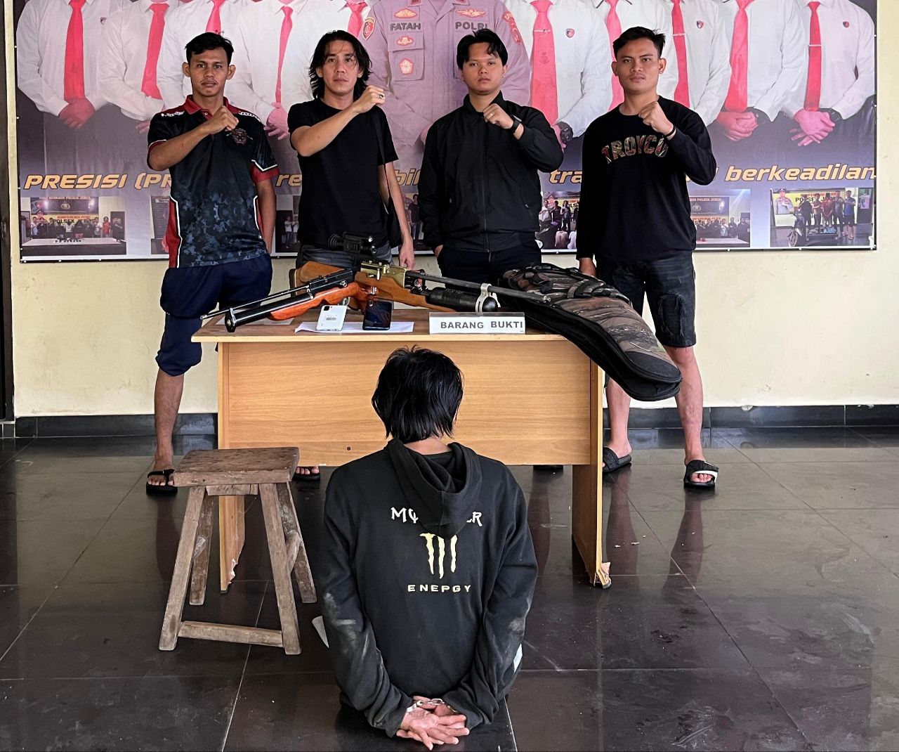 Upaya cepat dan tepat yang dilakukan Unit Reskrim Polsek Jebus Polres Bangka Barat membuahkan hasil setelah berhasil menangkap