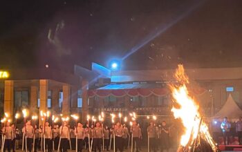 Kapolda Babel Pimpin Renungan suci. Foto: Humas