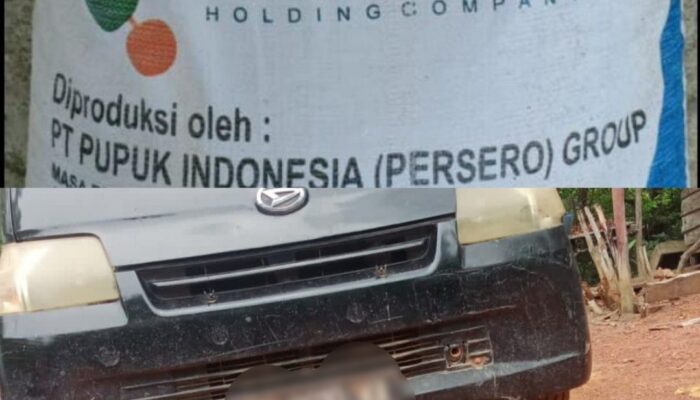 Diduga Tak Sesuai Peruntukan, Pikap Bermuatan Pupuk Subsidi di Babar Diamankan Petugas