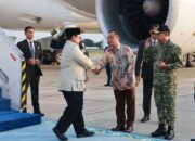 Presiden Prabowo tiba di Tanah Air. Foto: Istimewa.
