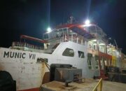 Kapal Munic bersandar di Pelabuhan. Foto: Istimewa/BPTD Kelas III Babel.