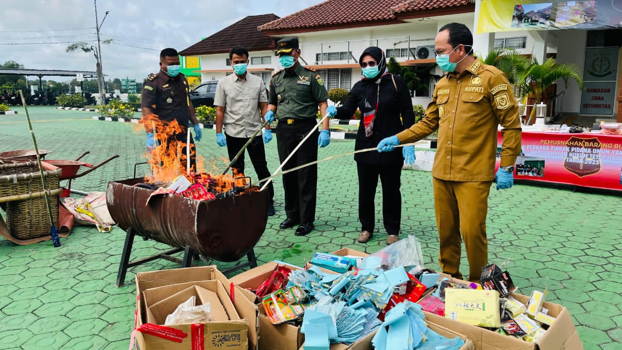 Pemusnahan barang bukti Foto: Istimewa.
