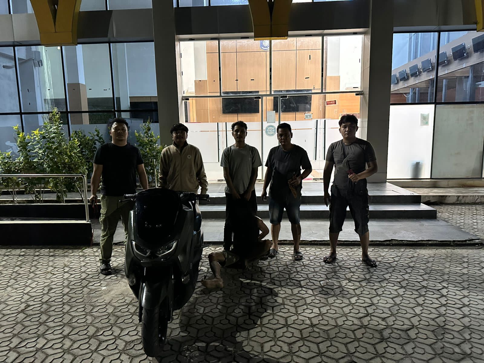 Pelaku pencurian motor di Mentok. Foto: Istimewa.
