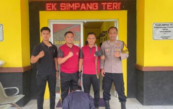 Polsek Simpang Teritip menangkap pelaku KDRT. Foto: Istimewa.