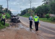 Olah TKP laka lantas maut di Kecamatan Kelapa. Foto: Istimewa