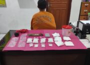 RW saat diamankan di Mapolres Bangka Barat. Foto: Istimewa.