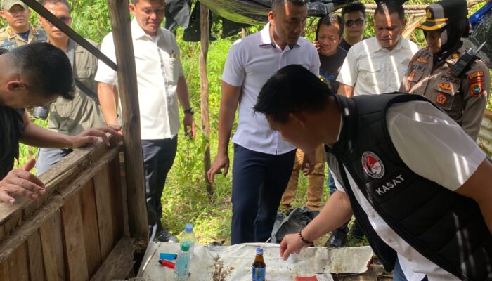 Polda Babel Gerebek Pondok Tambang Sarang Narkoba