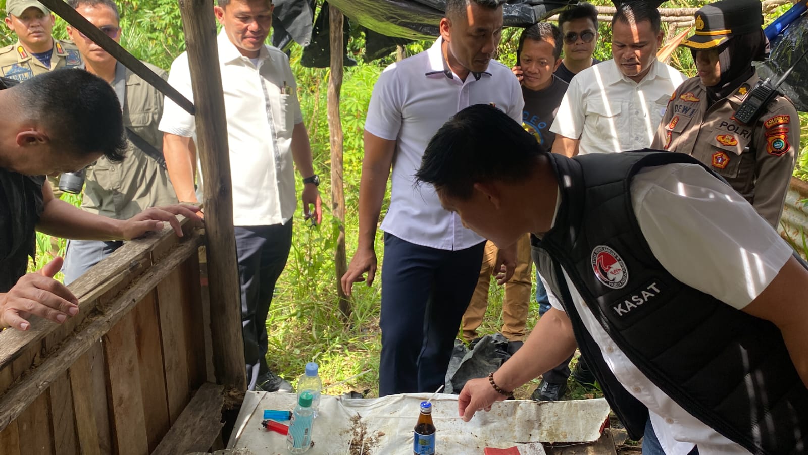 Polda Bangka Belitung menggerebek pondok di Pangkalpinang. Foto: Istimewa.