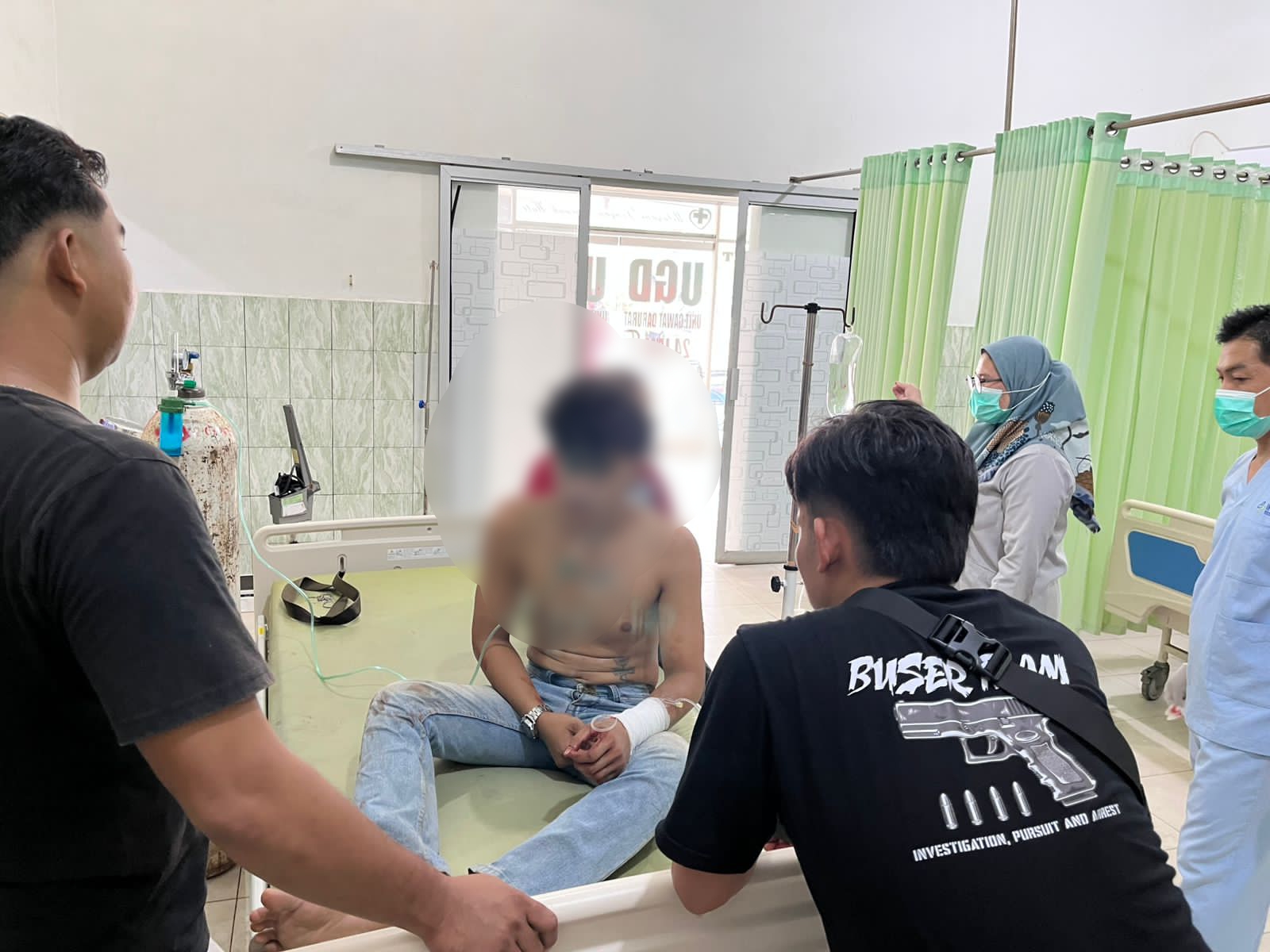 Korban saat dirawat. Foto: Istimewa.