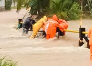 Curah Hujan Tinggi, Sejumlah Titik di Mentok Banjir Rendam Sejumlah Titik di Mentok