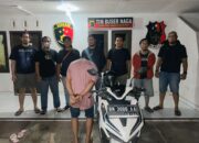 Pelaku pencurian motor dibekuk Tim Buser Naga Pangkalpinang. Foto: Istimewa.