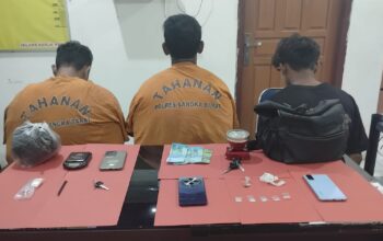 Tiga remaja di Mentok terjerat kasus narkoba. Foto: Istimewa.