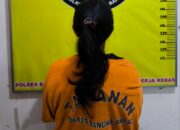 KN alias KT saat diamankan Satresnarkoba Polres Babar. Foto: Istimewa.