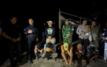 Tim Gabungan menggerebek salah satu lokasi peredaran narkoba. Foto: Istimewa.