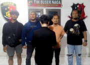 Pelaku penganiayaan ditangkap Tim Buser Naga Pangkalpinang. Foto: Istimewa.