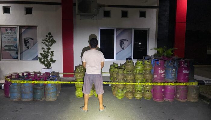 Polda Babel Gerebek Gudang Pengoplos Gas Elpiji Subsidi