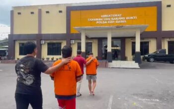 2 Tersangka baru kasus tambang Pondi diamankan Ditreskrimsus Polda Babel. Foto: Istimewa.