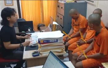 6 tersangka diamankan Satresnarkoba Polres Bangka Selatan. Foto: Istimewa.